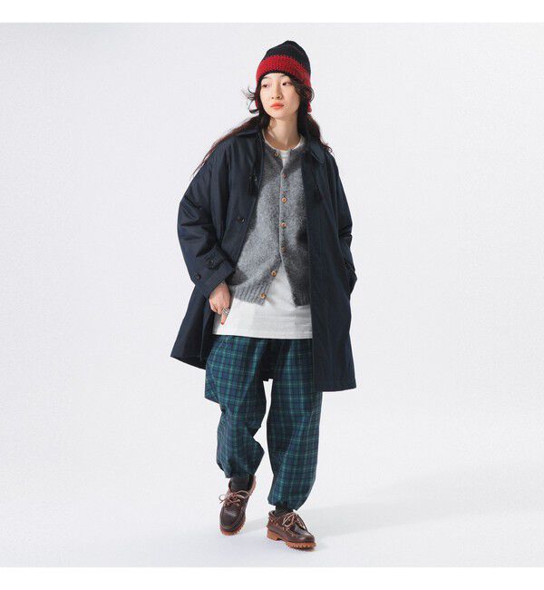 BEAMSBOY「コットン ポリエステル シャンブレー ステンカラー コート」|ダッフルコート|
