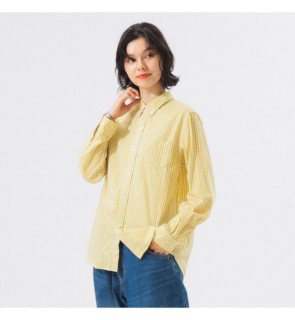 BEAMSBOY「100/2 ギンガムチェック ボタンダウン シャツ ＜定番 / オフィスカジュアル＞」|シャツ・ブラウス|