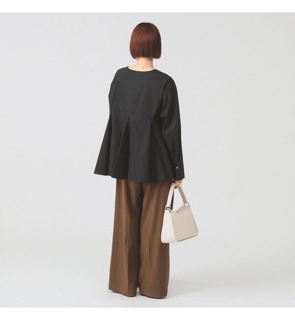 Ray BEAMS 「キーネック フレア ブラウス」|シャツ・ブラウス|