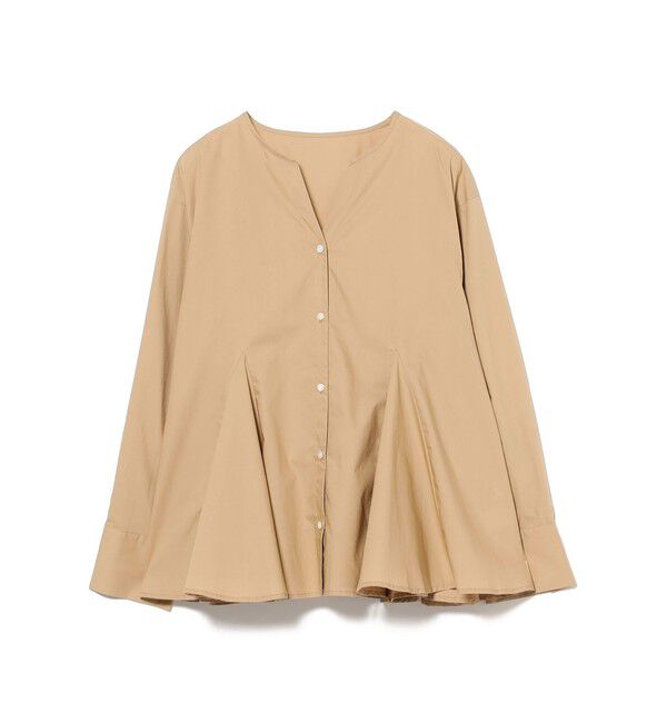 Ray BEAMS 「キーネック フレア ブラウス」|シャツ・ブラウス|
