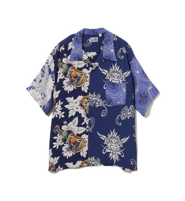 BEAMS「【別注】SUN SURF / クレイジー アロハシャツ 26SS」|シャツ・ブラウス|NAVY