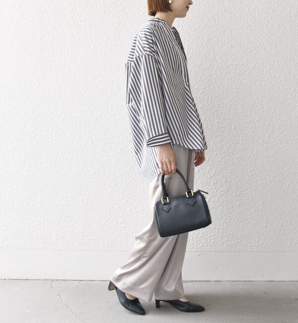 SHIPS any「SHIPS any:〈洗濯機可能〉REPREVE バンド カラー シャツ」|シャツ・ブラウス|