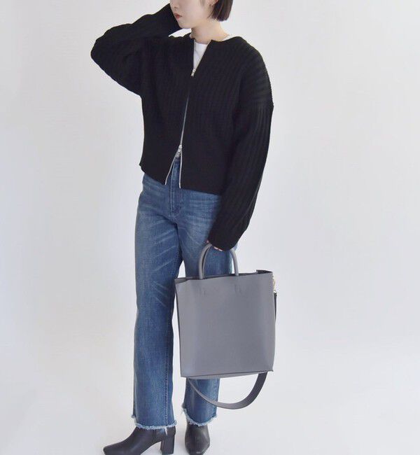 quaranciel「quaranciel:〈洗濯機可能〉ハンサム テーパード デニム パンツ」|デニム|