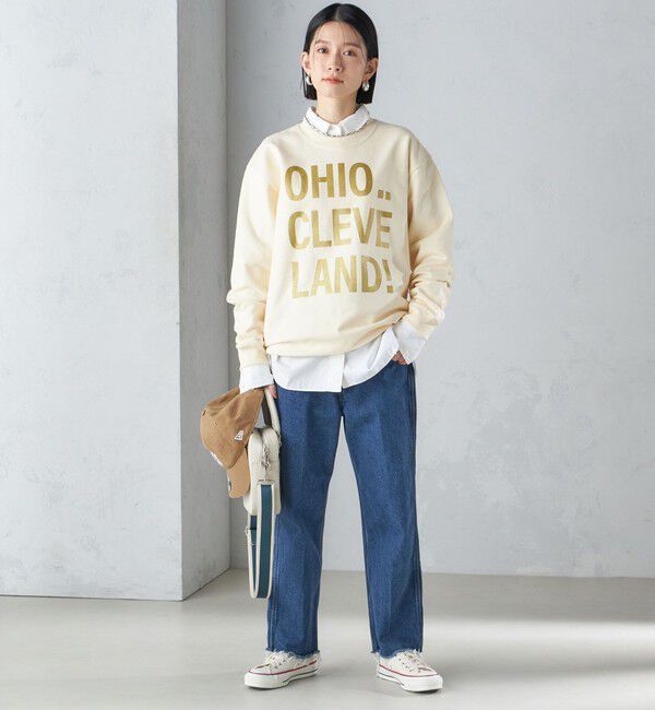 SHIPS for women「【SHIPS別注】Odub:〈手洗い可能〉メタリック ロゴ スウェット 24SS ◇」|スウェット・ジャージ|