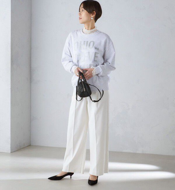 SHIPS for women「【SHIPS別注】Odub:〈手洗い可能〉メタリック ロゴ スウェット 24SS ◇」|スウェット・ジャージ|