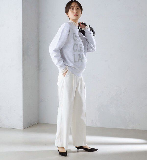 SHIPS for women「【SHIPS別注】Odub:〈手洗い可能〉メタリック ロゴ スウェット 24SS ◇」|スウェット・ジャージ|