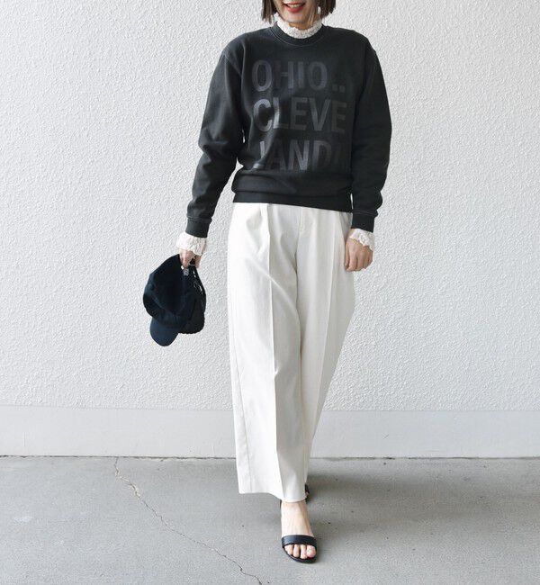 SHIPS for women「【SHIPS別注】Odub:〈手洗い可能〉メタリック ロゴ スウェット 24SS ◇」|スウェット・ジャージ|