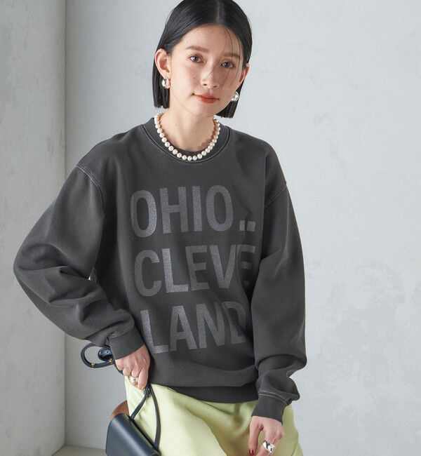 SHIPS for women「【SHIPS別注】Odub:〈手洗い可能〉メタリック ロゴ スウェット 24SS ◇」|スウェット・ジャージ|