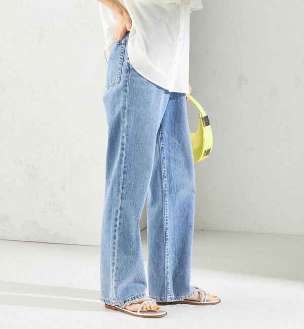 SHIPS for women「〈洗濯機可能〉ストレート フィット デニム パンツ」|デニム|