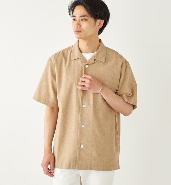 SHIPS Colors 「SHIPS Colors:コットンリネン COOLMAX オープンカラー シャツ◇」|シャツ・ブラウス|