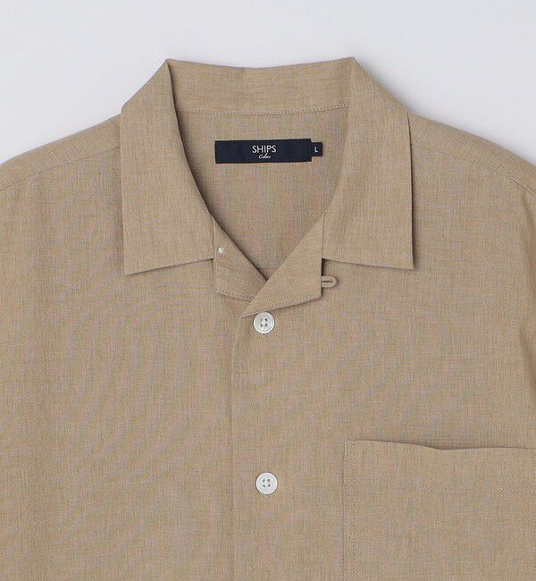 SHIPS Colors 「SHIPS Colors:コットンリネン COOLMAX オープンカラー シャツ◇」|シャツ・ブラウス|