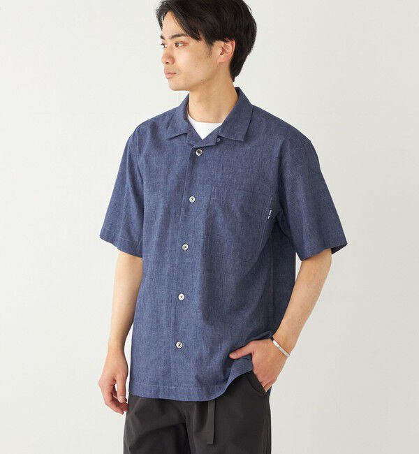 SHIPS Colors 「SHIPS Colors:コットンリネン COOLMAX オープンカラー シャツ◇」|シャツ・ブラウス|