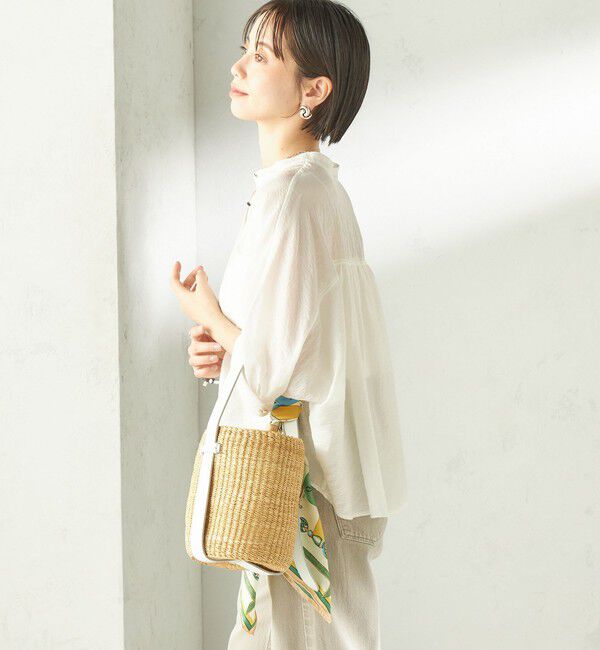 SHIPS for women「〈手洗い可能〉シルク混 シアー 羽織 シャツ」|シャツ・ブラウス|