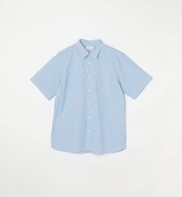 SHIPS any「SHIPS any: ブルーパレット ストライプ / ハケメ リラックス レギュラーカラー シャツ◇」|シャツ・ブラウス|