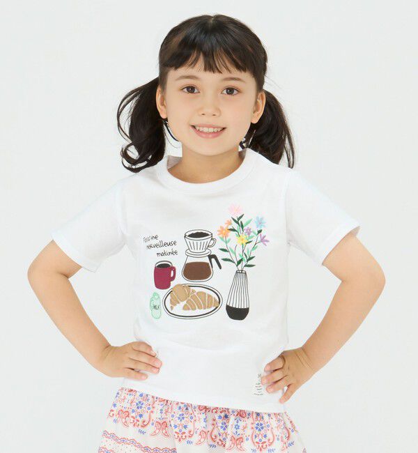 SHIPS Colors 「SHIPS Colors:パッチワーク プリント TEE(80～130cm)◇」|Tシャツ・カットソー|ホワイト