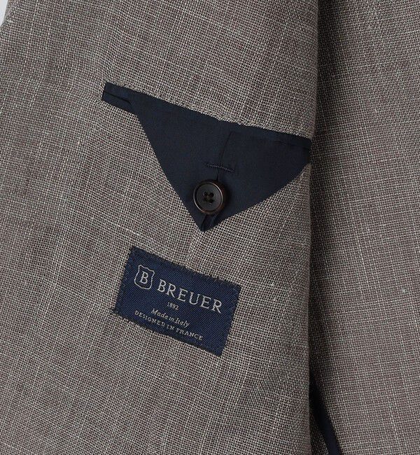 SHIPS「BREUER: FABIO リネン コットン ジャケット」|テーラードジャケット|