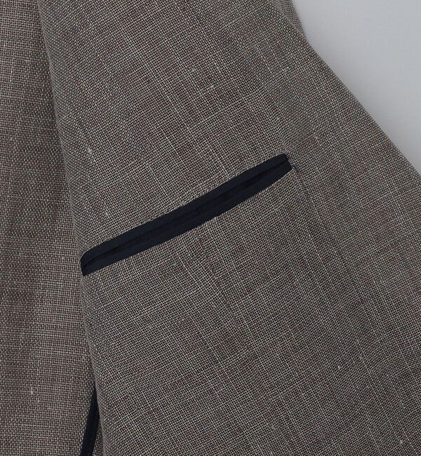 SHIPS「BREUER: FABIO リネン コットン ジャケット」|テーラードジャケット|