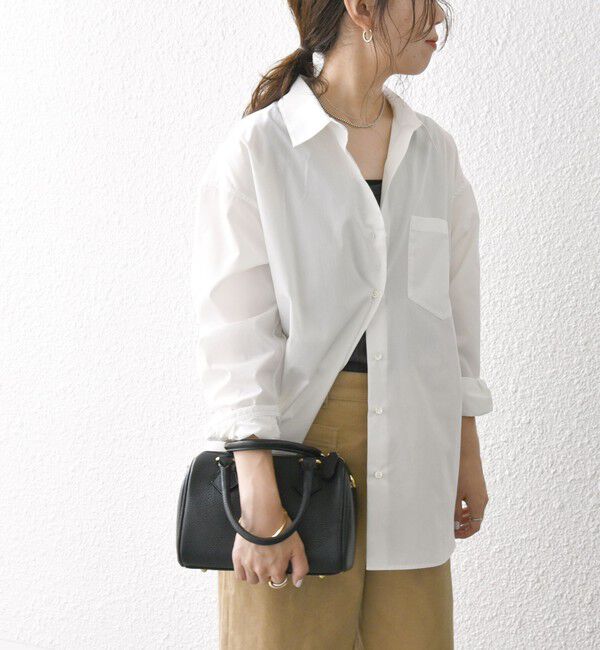 SHIPS any「SHIPS any:〈洗濯機可能〉REPREVE レギュラーカラー ルーズ ポケット シャツ」|シャツ・ブラウス|