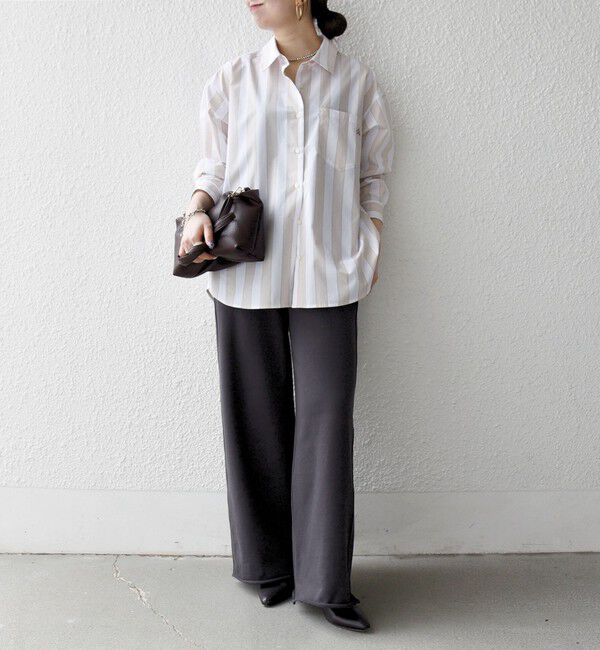 SHIPS any「SHIPS any:〈洗濯機可能〉REPREVE レギュラーカラー ルーズ ポケット シャツ」|シャツ・ブラウス|