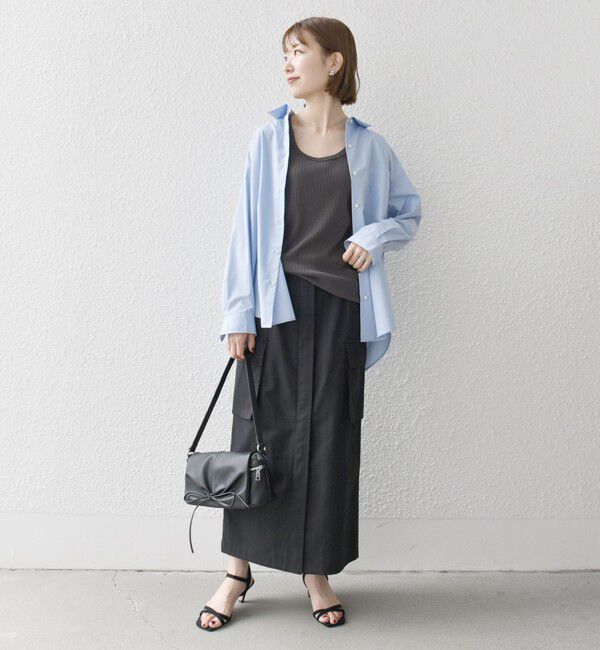 SHIPS any「SHIPS any:〈洗濯機可能〉REPREVE レギュラーカラー ルーズ ポケット シャツ」|シャツ・ブラウス|