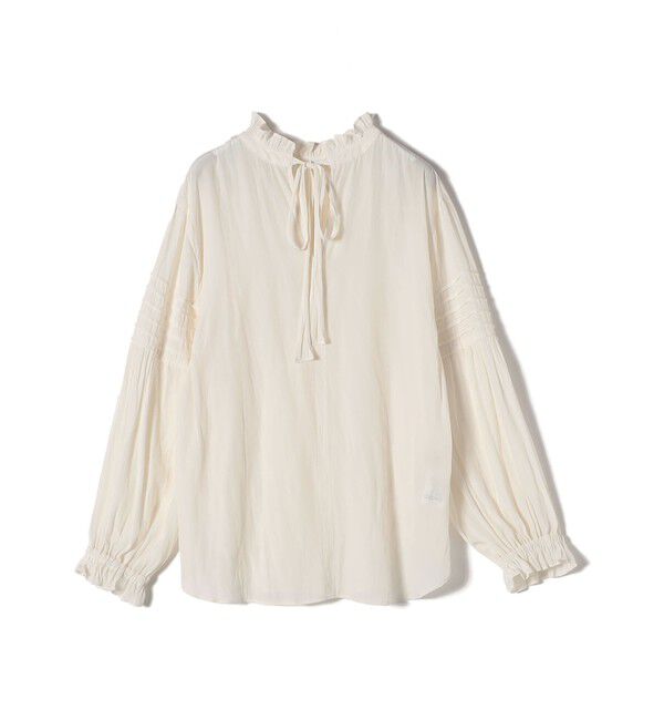 SHIPS for women「〈手洗い可能〉割繊 前後 2WAY 袖タック デザイン ブラウス」|シャツ・ブラウス|