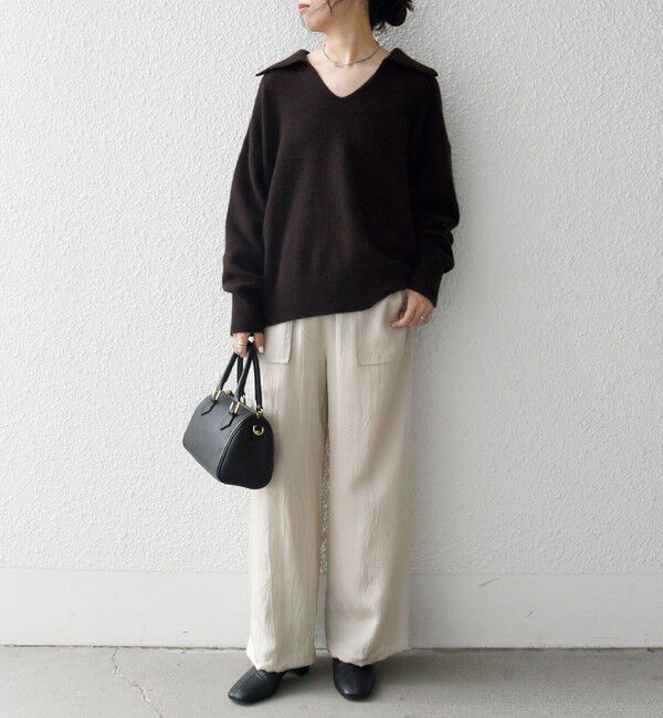 SHIPS any「SHIPS any:〈手洗い可能〉 ウエスト ギャザー ワイド  イージー パンツ」|その他|