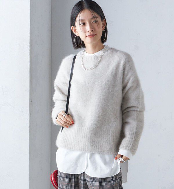 SHIPS for women「〈手洗い可能〉FOX クルーネック プルオーバー」|ニット・セーター|