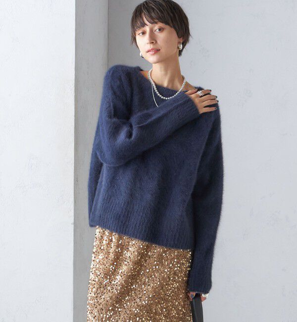 SHIPS for women「〈手洗い可能〉FOX クルーネック プルオーバー」|ニット・セーター|