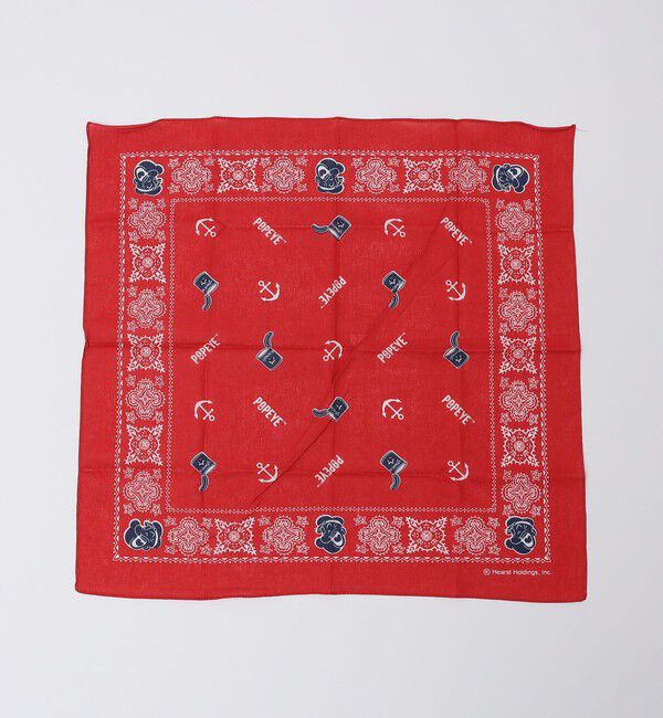 SHIPS「SHIPS: POPEYE BANDANA」|ハンカチ|レッド