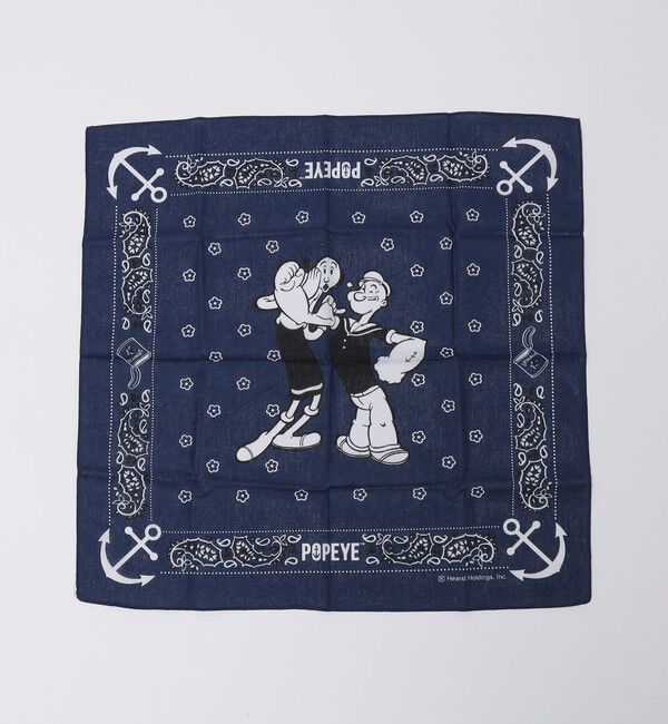 SHIPS「SHIPS: POPEYE BANDANA」|ハンカチ|ネイビー