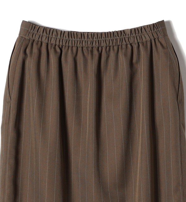 SHIPS Colors 「SHIPS Colors:〈手洗い可能〉ストライプ ジップ タイトスカート ブラウン◇」|タイト|