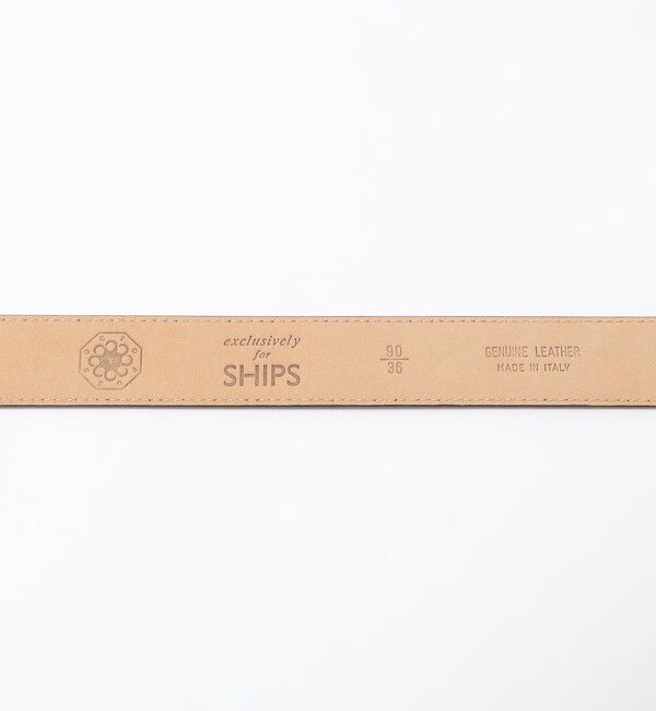 SHIPS「【SHIPS別注】MAISON OCTOPUSSY: カーフレザー ベルト」|ベルト|