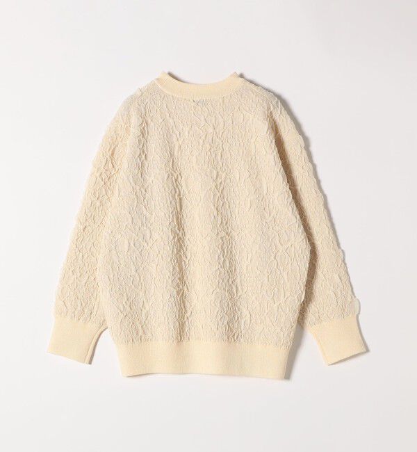 SHIPS any「【WEB限定】SHIPS any:〈手洗い可能〉ジャカード バンピー クルーネック プルオーバー」|ニット・セーター|
