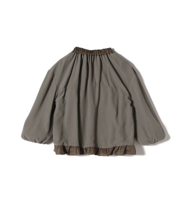 SHIPS for women「〈手洗い可能〉バック ギャザー リネン ジップ ブルゾン」|ブルゾン・スタジャン|