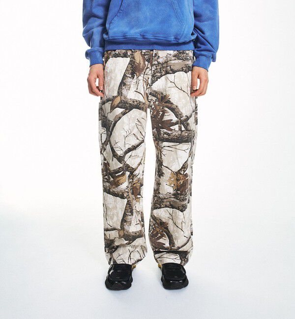 SHIPS「City Ambient Products: ツリーカモフラージュ バギー ペインター ワークパンツ」|その他|ホワイト
