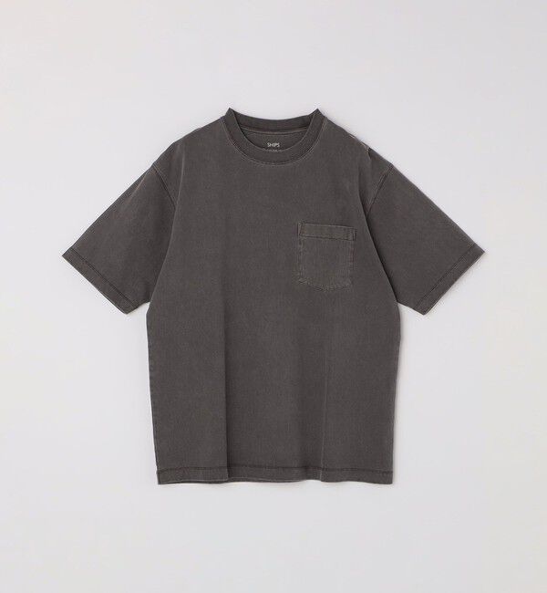 SHIPS「SHIPS: コットン USA クルーネック ポケット ピグメント Tシャツ」|Tシャツ・カットソー|