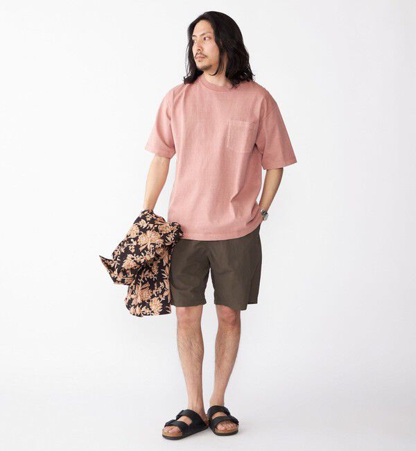 SHIPS「SHIPS: コットン USA クルーネック ポケット ピグメント Tシャツ」|Tシャツ・カットソー|