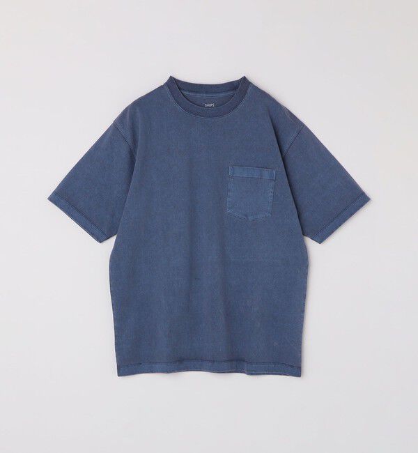 SHIPS「SHIPS: コットン USA クルーネック ポケット ピグメント Tシャツ」|Tシャツ・カットソー|