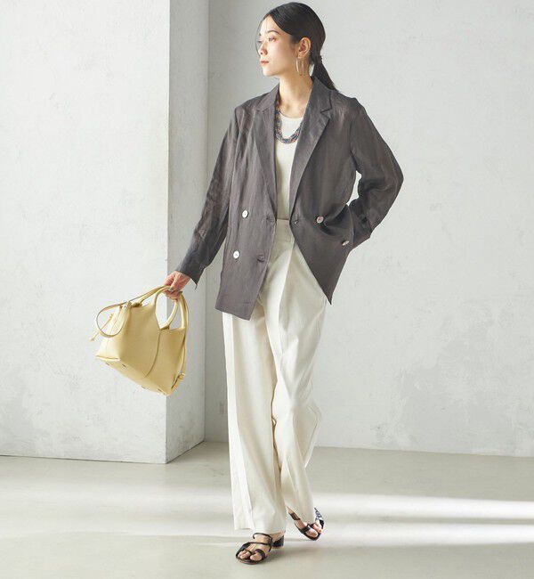 SHIPS for women「〈手洗い可能〉ラミー 4 シアー ジャケット」|テーラードジャケット|