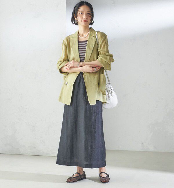 SHIPS for women「〈手洗い可能〉ラミー 4 シアー ジャケット」|テーラードジャケット|