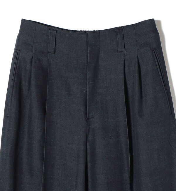 SHIPS for women「〈手洗い可能〉デニムライク 2タック ワイド パンツ」|その他|