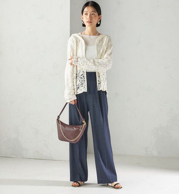 SHIPS for women「〈手洗い可能〉デニムライク 2タック ワイド パンツ」|その他|