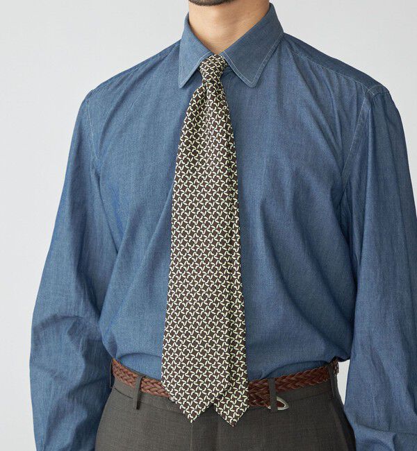 SHIPS「Holliday＆Brown マダー プリント ネクタイ」|ネクタイ・蝶ネクタイ|ブラウン