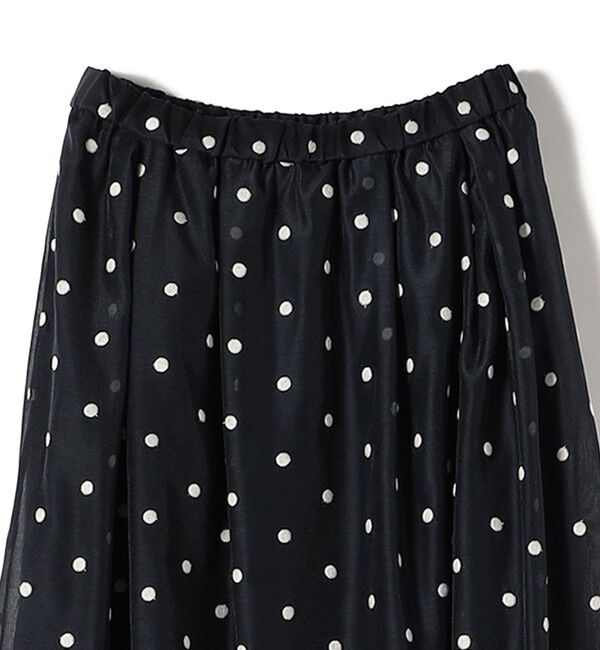 SHIPS for women「〈手洗い可能〉ドット 刺繍 ギャザー スカート」|スカート|