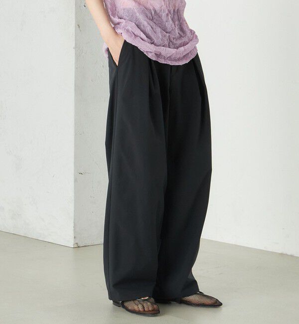 SHIPS for women「Wai＋:〈手洗い可能〉2タック スラックス」|スラックス|