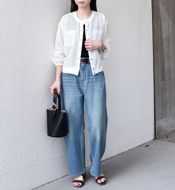 SHIPS Colors 「SHIPS Colors:〈手洗い可能〉メッシュ ノーカラー ハオリ 2◇」|ブルゾン・スタジャン|