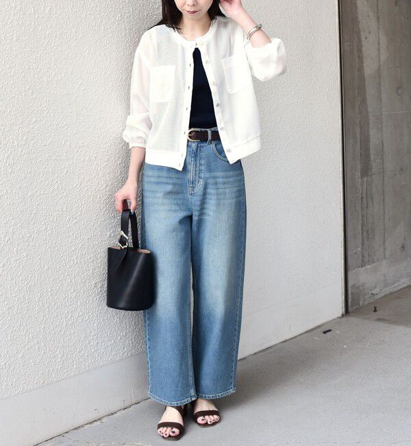 SHIPS Colors 「SHIPS Colors:〈手洗い可能〉メッシュ ノーカラー ハオリ 2◇」|ブルゾン・スタジャン|