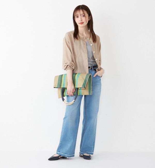 SHIPS Colors 「SHIPS Colors:〈手洗い可能〉メッシュ ノーカラー ハオリ 2◇」|ブルゾン・スタジャン|