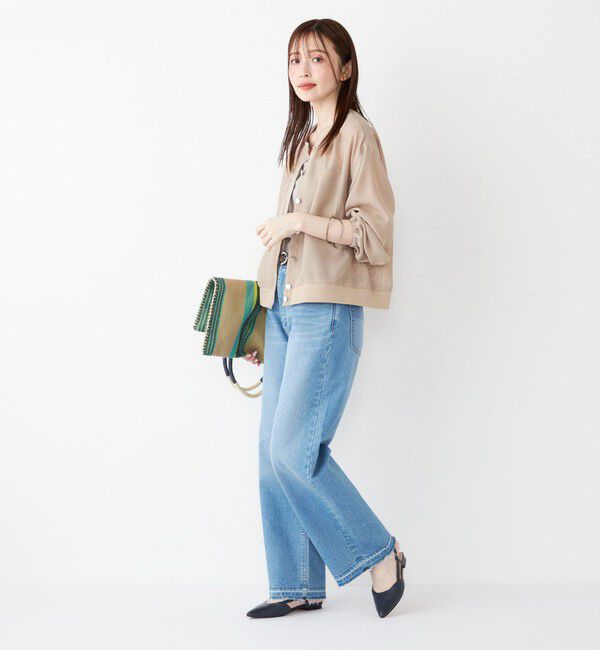 SHIPS Colors 「SHIPS Colors:〈手洗い可能〉メッシュ ノーカラー ハオリ 2◇」|ブルゾン・スタジャン|