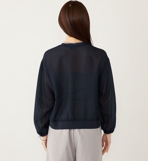 SHIPS Colors 「SHIPS Colors:〈手洗い可能〉メッシュ ノーカラー ハオリ 2◇」|ブルゾン・スタジャン|